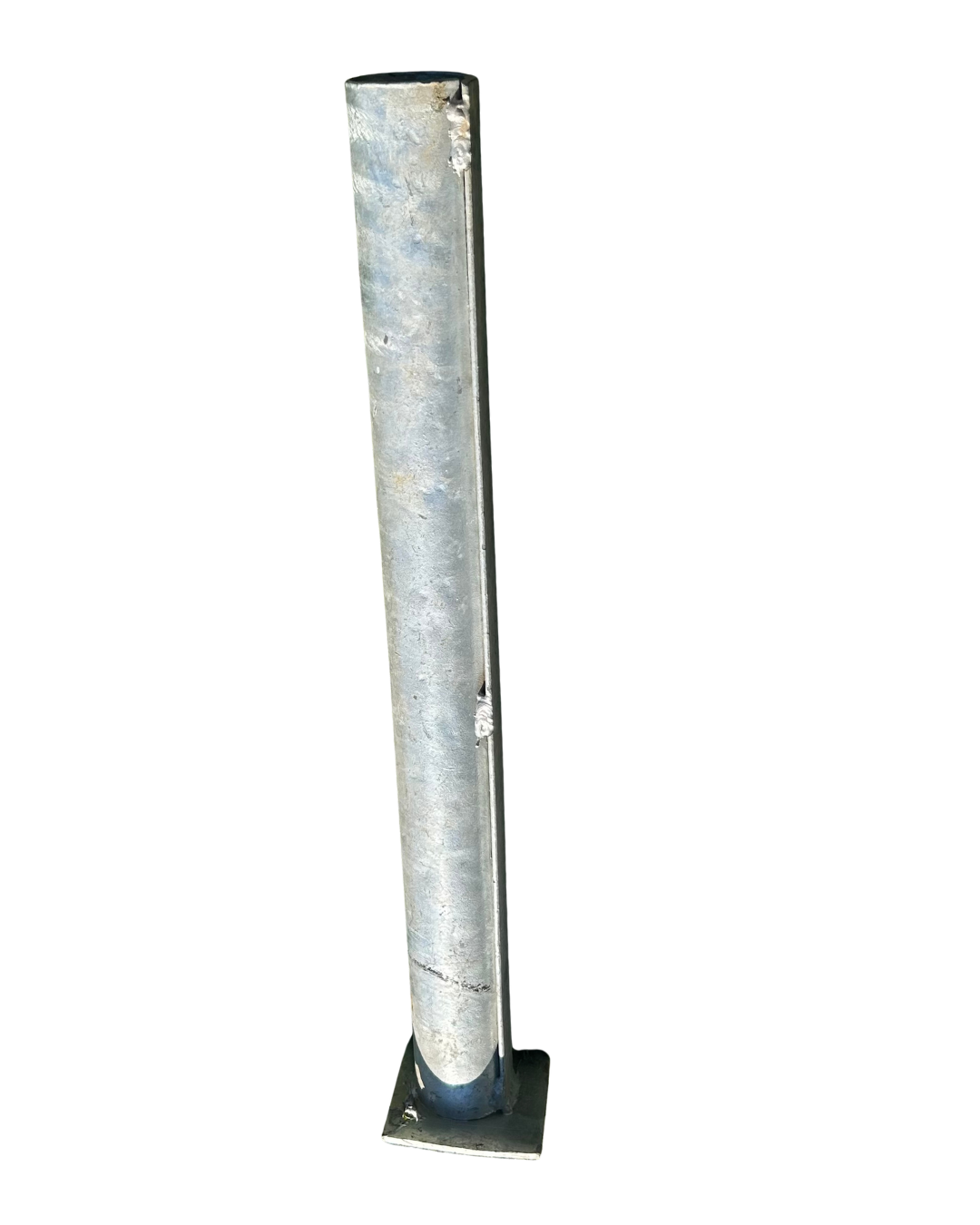 Netball Post with Junior and Senior Hoops + Sleeve (Galvanized)