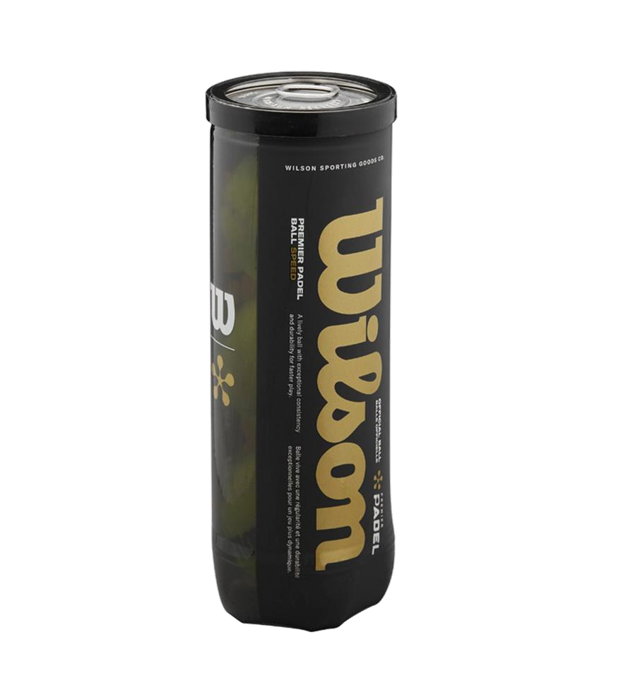 Wilson Premier Speed Gold Padel Balls – 3 Ball Can – catalogue photo 1