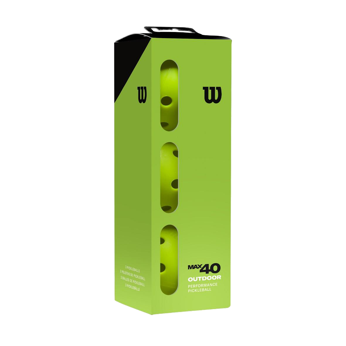 Wilson Max 40 Outdoor Pickleballs – 3 Pack – catalogue photo 1
