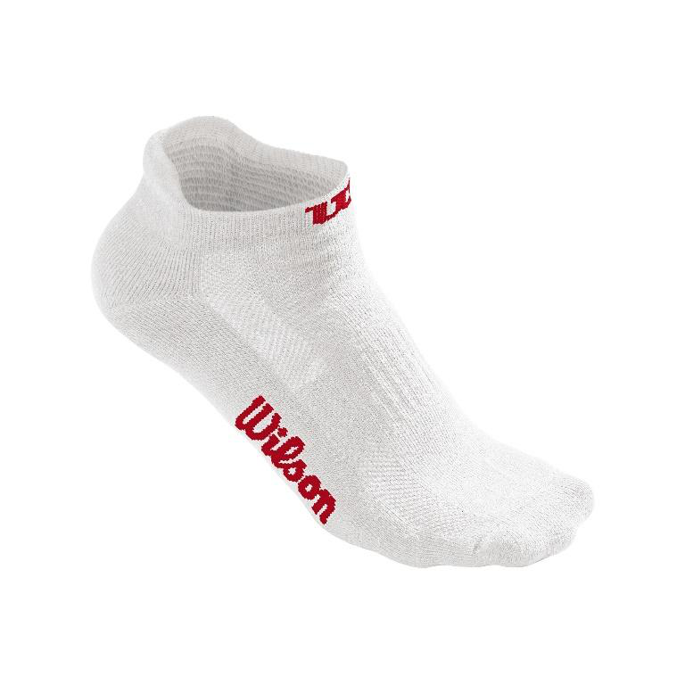 Wilson No-Show Socks – White, 3 Pack – catalogue photo 1