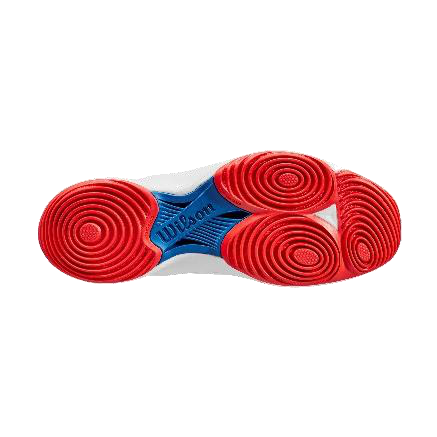 Wilson Hurakn 2.0 Men’s Padel Shoes – White/Déjà Vu Blue/Wilson Red – catalogue photo 2